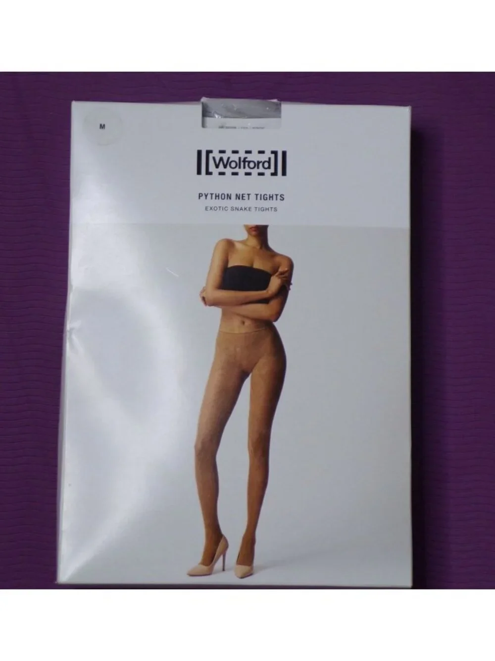 🆕WOLFORD Python Net Tights Pantyhose Black Medium
